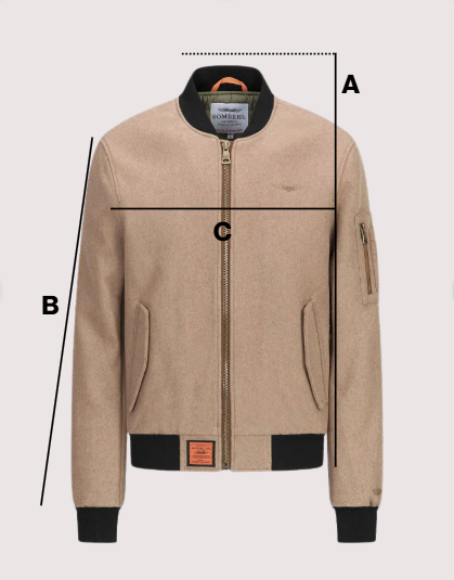 Guide de tailles - bombers Originals